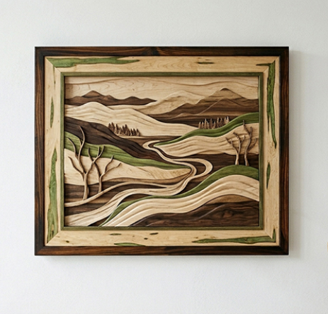 Quadro amadeirado